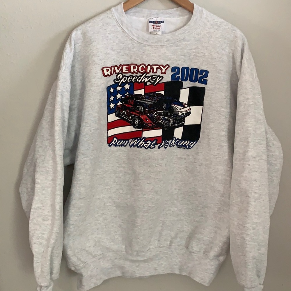 Vintage river city speedway crewneck